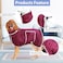 HhiMyOct Dog Bathrobe Towel Drying Coat Super Absorbent Dog Towels Bath Robe for Drying Dogs Large Soft Adjustable Collar Belly Strap Fast Drying Coat Pet Dog Cat Bath Robe Towel Grey XXLarge