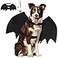 Vivifying Bat Wings for Dog Adjustable Halloween Pet Bat Costume with Bell for Medium Large Dogs Party Decoration and Cosplay Large Black