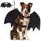 Vivifying Bat Wings for Dog Adjustable Halloween Pet Bat Costume with Bell for Medium Large Dogs Party Decoration and Cosplay Large Black