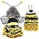 Coppthinktu Bee Dog Costume Bumblebee Dress for Small Medium Dogs Cats Funny Halloween Outfit with Cap