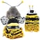 Coppthinktu Bee Dog Costume Bumblebee Dress for Small Medium Dogs Cats Funny Halloween Outfit with Cap