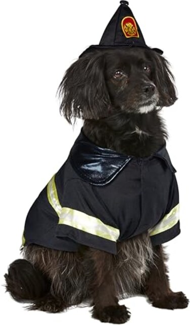 Rubies Firefighter Pet Costume for Dogs or Cats Large