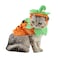 ANIAC Pet Pumpkin Costume Cat Halloween Hat Cloak Sets Puppy Poncho Dog Halloween Cosplay for Kitty Small Medium Sized Dog