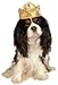 Rubies Gold Tiara with Pink Stones Pet Costume Accessory SmallMedium
