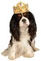 Rubies Gold Tiara with Pink Stones Pet Costume Accessory SmallMedium