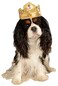 Rubies Gold Tiara with Pink Stones Pet Costume Accessory SmallMedium