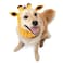 Zoo Snoods Giraffe Costume Knit Dog Snood Ear Wrap for Pets Warm Neck Cover for Halloween and Winter Medium