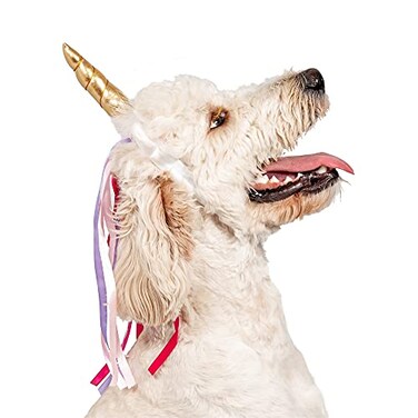 Midlee Dog Unicorn Horn Headband Halloween Costume Large