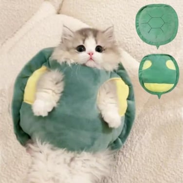 Selena Cute Cat Costumes Turtle Shell Kawaii Kitten Clothes Dog Puppy Vest Pet Apparel SmallTurtle Shell