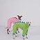 ESCCBOO Italian Greyhound Whippet Clothes Cozy Fleece Dinosaur Costume Basic Onesie Turtleneck Outfits Coat Green Medium