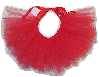 Pawpatu Handcrafted in USA Red Tulle Tutu for Medium Dogs