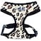 Parisian Pet Leopard Dog Harness Breathable Mesh No Pull Puppy Harness with Leash Ring Adjustable Harnesses for Dogs Soft Padded Stepin Pet Vest Lightweight Dog Vests for Large Sized Dogs