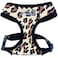 Parisian Pet Leopard Dog Harness Breathable Mesh No Pull Puppy Harness with Leash Ring Adjustable Harnesses for Dogs Soft Padded Stepin Pet Vest Lightweight Dog Vests for Large Sized Dogs