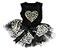 Petitebella Leopard Heart Puppy Dog Dress BlackLeopard Small