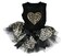 Petitebella Leopard Heart Puppy Dog Dress BlackLeopard Small