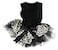 Petitebella Plain Leopard Theme Puppy Dog Dress BlackBlack Leopard XSmall