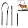 ASOCEA Dog Grooming Belly Strap Dogs Grooming Table Arm Extender Loop with DRings Adjustable Bathing Restraint Leash No Sit Haunch Holder for Small Medium Dog Cat Hair Cutting Washing Black