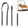 ASOCEA Dog Grooming Belly Strap Dogs Grooming Table Arm Extender Loop with DRings Adjustable Bathing Restraint Leash No Sit Haunch Holder for Small Medium Dog Cat Hair Cutting Washing Black