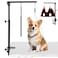 AGESISI Dog Grooming Arm with Clamp Heavy Duty Pet Grooming Table Arm with Grooming Hammock Loop Noose Two NoSit Haunch Holder 36 Height Adjustable for Medium Small Pets Black
