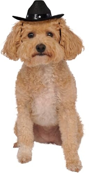 Rubies Cowboy Pet Hat for Dogs or Cats ML