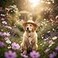 Rosojodg 1Pc Novelty Summer Adjustable Pet Dog Outdoor Straw Hat Puppy Small Kitty Cat Sunhats Dog Hat