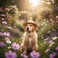 Rosojodg 1Pc Novelty Summer Adjustable Pet Dog Outdoor Straw Hat Puppy Small Kitty Cat Sunhats Dog Hat