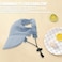Symphonyw Dog Baseball Cap Dog Cat Summer Beach Visor Hat with Ear Holes Adjustable Puppy Sunbonnet Headdress Blue Medium