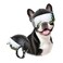 LESYPET Dog Helmet Small Breed Dog Motorcycle Helmet DropDown Silver Visor for Outdoor Motorcycling Windproof Pet Hat with Ear Hole