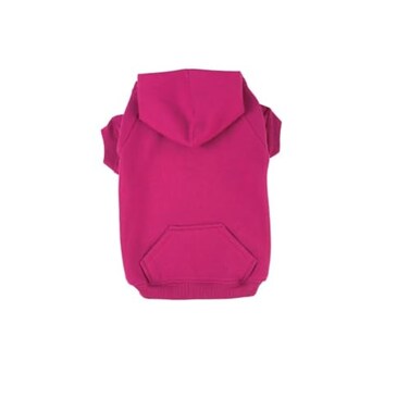 ZackZoey Zack Zoey PolyesterCotton Basic Dog Hoodie Medium 16Inch Raspberry Sorbet