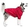 ARUNNERS Extra Large Dog Zipper Hoodies Clothes Zip Up Sweaters for Rottweiler Cane Corso Red 6XLarge