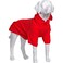 Lovelonglong Blank Basic Hoodie Sweatshirt for Dogs 100 Cotton Fits Small Medium Dachshund Large Dog Red DM