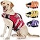 Kuoser Dog Life Jacket with Reflective Stripes Dog Life Vest for Swimming Boating Adjustable Pet Lifejackets with High Flotation Doggie Swimsuit for Small Medium Large Dogs
