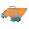 RC Pet Products Tidal Life Vest Adjustable Dog Life Jacket OrangeTeal Medium