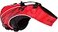 EzyDog DFD X2 Dog Life Jacket Adjustable Swimming Safety Life Vest Preserver with Continuous Neck Flotation Reflective Trim Grab Handle Small Red