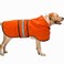 Dadanfly Dog Raincoat Waterproof Reflective Slicker Lightweight Breathable Hooded Poncho Rain Coat Jacket with Adjustable Belly Strap and Leash Hole for Small Medium Large Dogs Large Orange