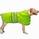Dadanfly Dog Raincoat Waterproof Reflective Slicker Lightweight Breathable Hooded Poncho Rain Coat Jacket with Adjustable Belly Strap and Leash Hole for Small Medium Large Dogs Large Green