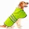 Dadanfly Dog Raincoat Waterproof Reflective Slicker Lightweight Breathable Hooded Poncho Rain Coat Jacket with Adjustable Belly Strap and Leash Hole for Small Medium Large Dogs XLarge Green