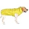 MAMORE Waterproof Dog Raincoat with Reflective Strip Adjustable Breathable Rain Coat Jacket with Leash Hole for Dogs Yellow XXLarge