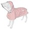 MAMORE Dog RaincoatWaterproof Rain Poncho with Hoodie High Reflective Adjustable Pet Rain Jacket with Leash Hole for Small Medium and Large Dogs Pink Medium