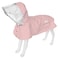 MAMORE Dog RaincoatWaterproof Rain Poncho with Hoodie High Reflective Adjustable Pet Rain Jacket with Leash Hole for Small Medium and Large Dogs Pink Medium