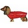 DJANGO Dog Jacket Raincoat Lightweight WaterResistant Coat for Small Medium Long Dogs Like Dachshunds Reflective Adjustable Fit HarnessCompatible EasyAccess Harness Hole Red Medium