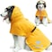Periflowin Dog Raincoat Hooded Slicker Poncho Reflective Lightweight Pet Rain Jacket CoatDog Waterproof Raincoat with Adjustable Belly Strap for SmallMedium Large Dogs