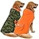 HDE Reversible Dog Raincoat Hooded Slicker Poncho Rain Coat Jacket for Small Medium Large Dogs Camo Orange XL