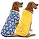 HDE Reversible Dog Raincoat Hooded Slicker Poncho Rain Coat Jacket for Small Medium Large Dogs DucksYellow 3XL