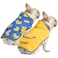 HDE Reversible Dog Raincoat Hooded Slicker Poncho Rain Coat Jacket for Small Medium Large Dogs Ducks Yellow S