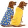 HDE Reversible Dog Raincoat Hooded Slicker Poncho Rain Coat Jacket for Small Medium Large Dogs Ducks Yellow L