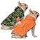 HDE Reversible Dog Raincoat Hooded Slicker Poncho Rain Coat Jacket for Small Medium Large Dogs Camo Orange M