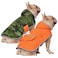 HDE Reversible Dog Raincoat Hooded Slicker Poncho Rain Coat Jacket for Small Medium Large Dogs Camo Orange M