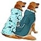 HDE Reversible Dog Raincoat Hooded Slicker Poncho Rain Coat Jacket for Small Medium Large Dogs Dinosaurs XL