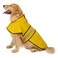 HDE Dog Raincoat Jacket Reflective Adjustable Hooded Pet Poncho Rain Coat with Leash Hole for Small to XLarge Dogs Yellow XL